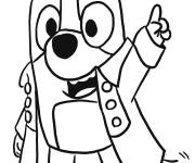 Coloriage Hamilton Bluey