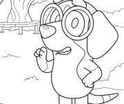 Coloriage Le chien Honey mignon