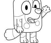 Coloriage Le chien Muffin dessin animé