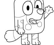 Coloriage Le chien Muffin dessin anim&eacute;