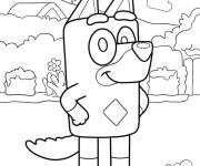 Coloriage Le chien Rusty dessin anim&eacute;