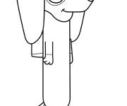 Coloriage Le chien Snickers de dessin anim&eacute; Bluey