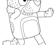 Coloriage Le p&egrave;re de Bluey