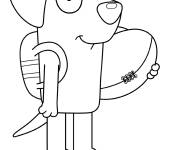 Coloriage Lucky de Bluey