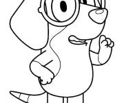 Coloriage Personnage de la bande anim&eacute; Bluey