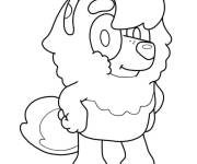 Coloriage Personnage Judo de dessin anim&eacute; Bluey