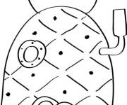 Coloriage La maison Ananas