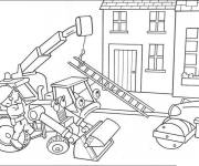 Coloriage Bob le bricoleur au travail