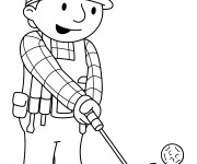 Coloriage Bob le bricoleur simple
