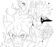 Coloriage Boruto de Naruto next generation