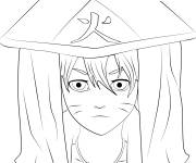 Coloriage Boruto en noir et blanc