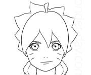 Coloriage Boruto facile
