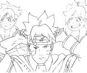 Coloriage Boruto h&eacute;ros de 'l'anime
