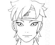 Coloriage Boruto Mitsuki