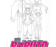 Coloriage Boruto Naruto next generation