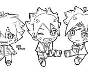 Coloriage Chibi Boruto