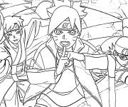 Coloriage Co&eacute;quipier de Boruto