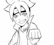 Coloriage et dessins gratuit Garcon Boruto d'anime à imprimer