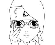 Coloriage et dessins gratuit Image Sarada Uchiha à imprimer