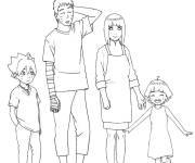 Coloriage La Famille de Boruto