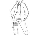 Coloriage et dessins gratuit Portrait de Boruto pour enfants à imprimer