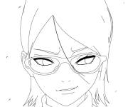 Coloriage et dessins gratuit Sarada de Boruto à imprimer