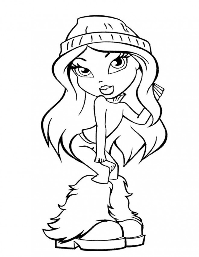 Coloriage Bratz à Découper Dessin Gratuit à Imprimer