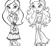 Coloriage Bratz élégantes