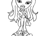 Coloriage Bratz La poup&eacute;e mannequin