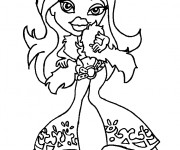 Coloriage Bratz Nevra te regarde