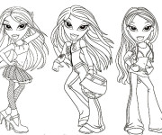 Coloriage Bratz Personnages