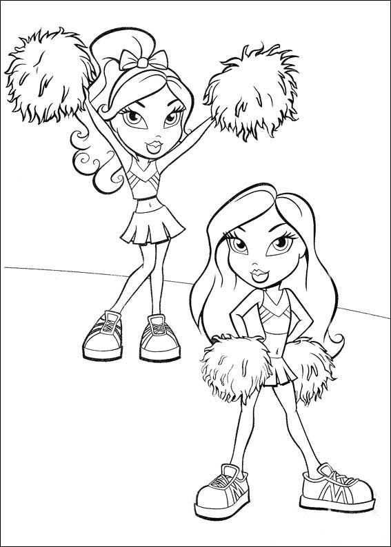 Coloriage Bratz pour Fille dessin gratuit à imprimer