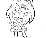 Coloriage et dessins gratuit La Jolie Bratz à imprimer