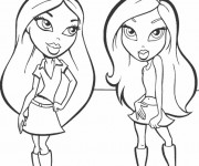 Coloriage Personnages de Bratz Disney