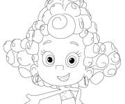 Coloriage Bubble Dina stylis&eacute;e