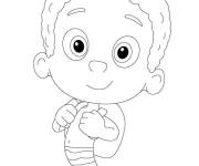 Coloriage Bubble Goby facile