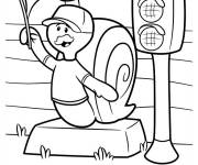 Coloriage Bubulle guppies la course commence
