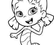 Coloriage Dona de dessin anim&eacute; Bubulle Guppies