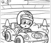 Coloriage Gil a un probl&egrave;me dans sa voiture