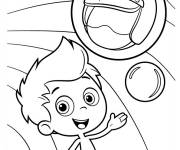 Coloriage Gil et son casque unique
