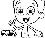 Coloriage Gobi de la bande anim&eacute; Bubble Guppies