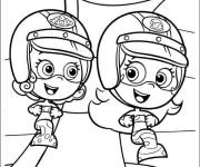 Coloriage Les deux amies Dona et Molly