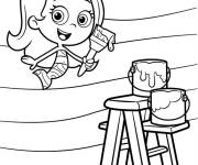 Coloriage Molly aime la peinture 