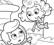 Coloriage Personnages Deema et Molly de Bubble Guppies