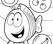 Coloriage Professeur Cooper de Bubulle Guppies