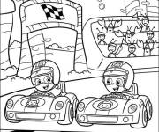 Coloriage Qui vas gagner la course