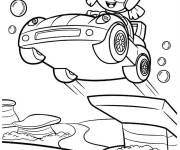 Coloriage Saut de voiture Bubulle Guppies
