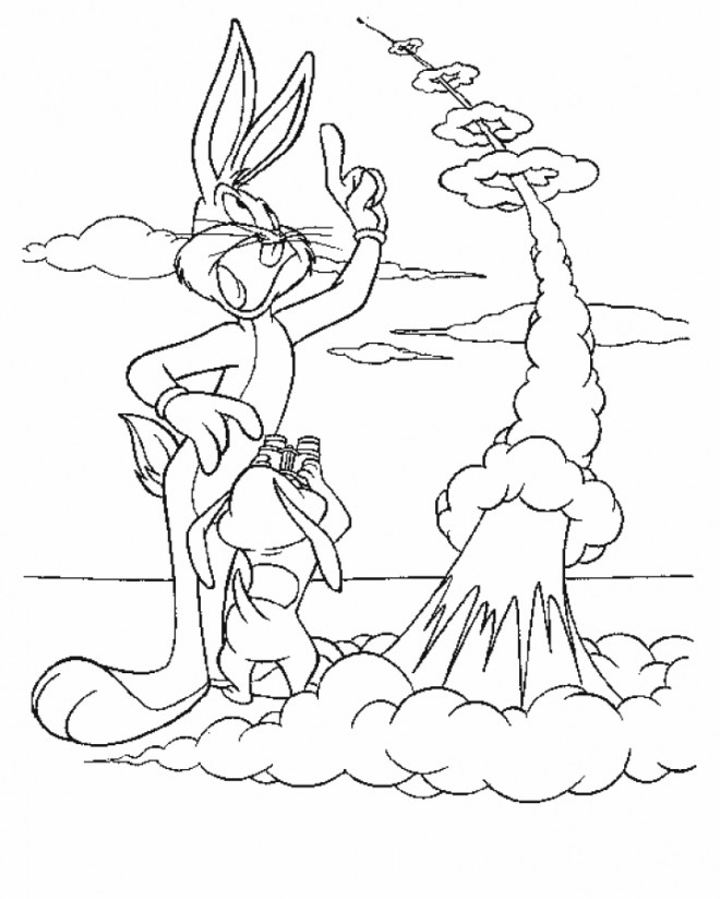 Coloriage et dessins gratuits Bugs Bunny à colorier en ligne à imprimer