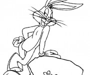 Coloriage et dessins gratuit Bugs Bunny à imprimer à imprimer
