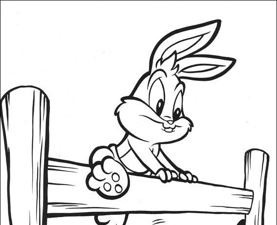 Coloriage et dessins gratuits Bugs Bunny bébé en ligne à imprimer